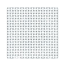 Тарелка Bossa Nova Plate square 28 cm, хрусталь, Nachtmann