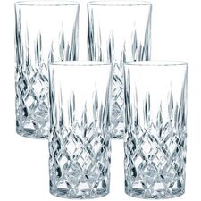 Набор высоких стаканов Noblesse Longdrink Set/4, 4 шт., 375 мл, хрусталь, Nachtmann