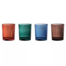Набор из 4-х цветных стаканов Aperitivo Colors 370 мл (Лисий красный / Морской зеленый / Темно-синий / Мокко-мусс), хрусталь, Nachtmann