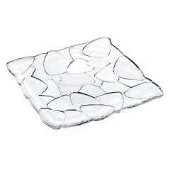 Тарелка Petals Plate square 28 cm, хрусталь, Nachtmann