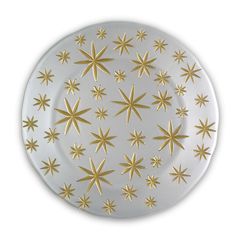 Блюдо Golden Stars, 32 см, белое, хрустальное стекло, Nachtmann