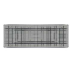 Блюдо SQUARE, прямоугольное, размер: 42 см, материал: хрусталь, цвет: серый, 101453, NACHTMANN, Германия