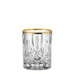 Набор низких стаканов для виски Noblesse GOLD, 295 мл, 2 шт, бессвинцовый хрусталь, золото 24к, Nachtmann