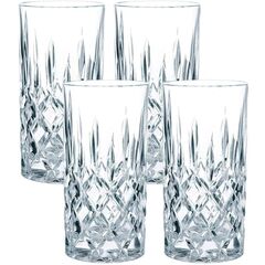 Набор высоких стаканов Noblesse Longdrink Set/4, 4 шт., 375 мл, хрусталь, Nachtmann