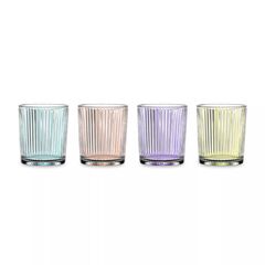 Набор из 4-х цветных стаканов Aperitivo Colors 370 мл (Голубой, Солнечный, Розовый, Фиолетовый), хрусталь, Nachtmann