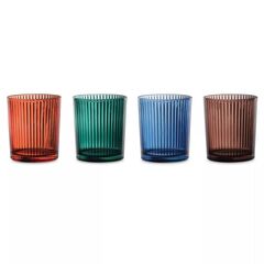 Набор из 4-х цветных стаканов Aperitivo Colors 370 мл (Лисий красный / Морской зеленый / Темно-синий / Мокко-мусс), хрусталь, Nachtmann