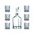 Набор для виски Aspen Whiskey Set/7, 7 предметов, хрусталь, Nachtmann