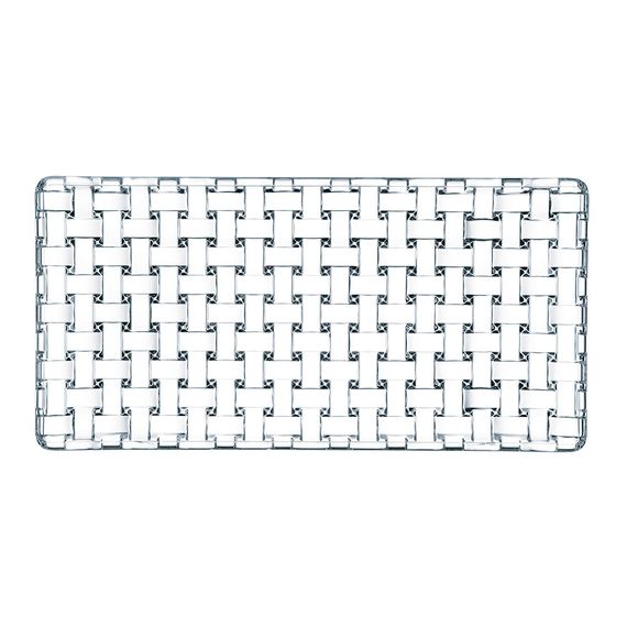 Тарелка Bossa Nova Plate rectangular 28 cm, хрусталь, Nachtmann