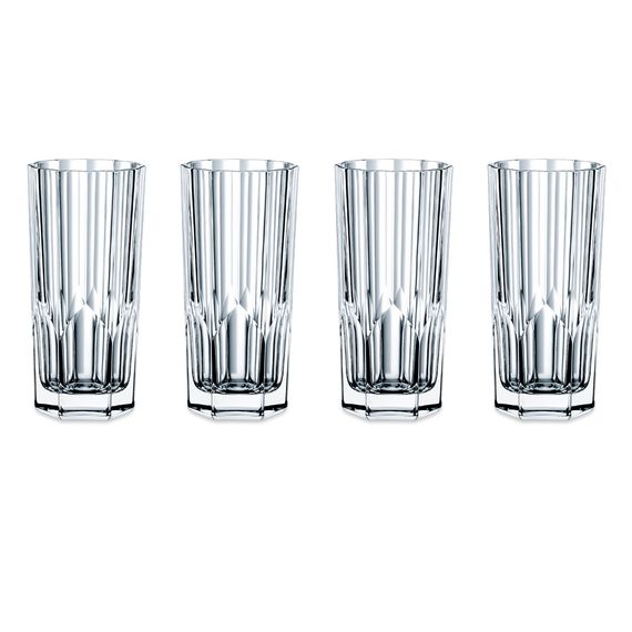 Набор высоких стаканов Aspen Longdrink Set/4, 4 шт., 309 мл, хрусталь, Nachtmann