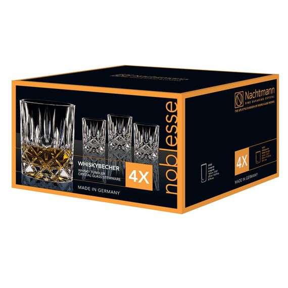 Набор стаканов для виски Noblesse Whisky tumbler Set/4, 4 шт., 295 мл, хрусталь, Nachtmann, изображение 8