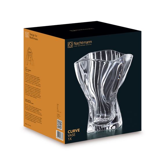 Ваза Curve 22,3 см, бессвинцовый хрусталь, Nachtmann, изображение 3