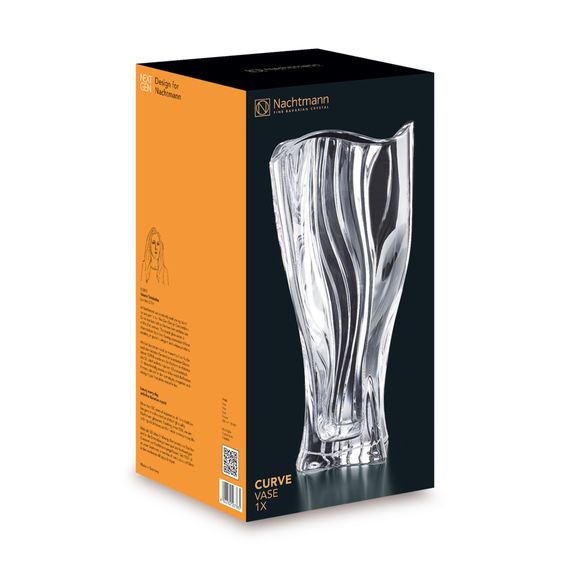 Ваза Curve 30,5 см, бессвинцовый хрусталь, Nachtmann, изображение 3