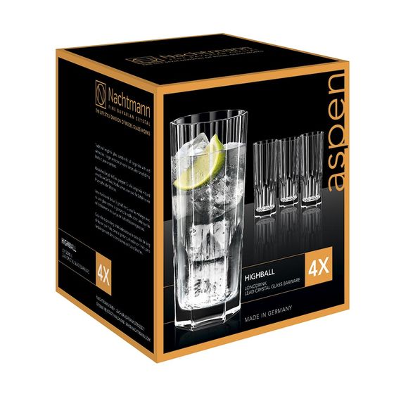 Набор высоких стаканов Aspen Longdrink Set/4, 4 шт., 309 мл, хрусталь, Nachtmann, изображение 5