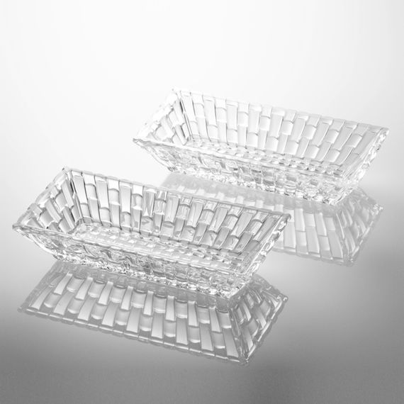 Набор тарелок Bossa Nova Bowl Rectangular 17cm Set of 2, 36 мм, хрусталь, Nachtmann, изображение 3