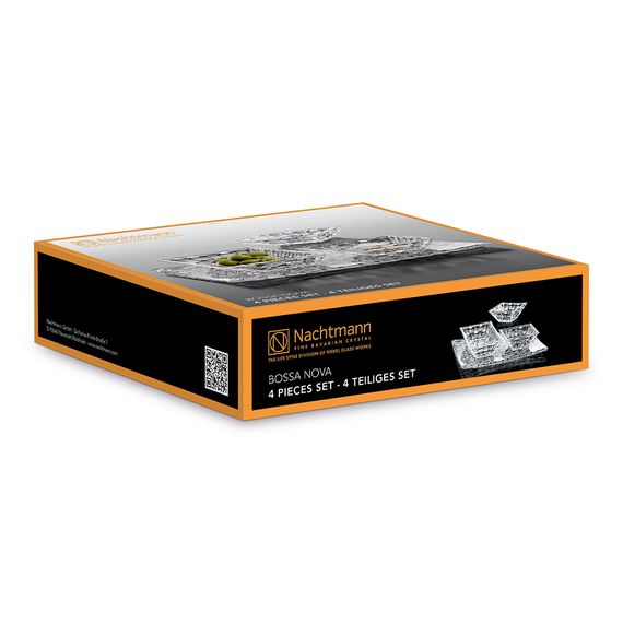 Сервировочный набор Bossa Nova Serving Set of 4, 4 предмета, хрусталь, Nachtmann, изображение 2