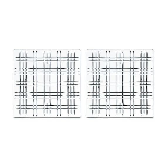 Набор из 2-х блюд SQUARE, квадратное, размер: 21 см, материал: хрусталь, 101045, NACHTMANN, Германия