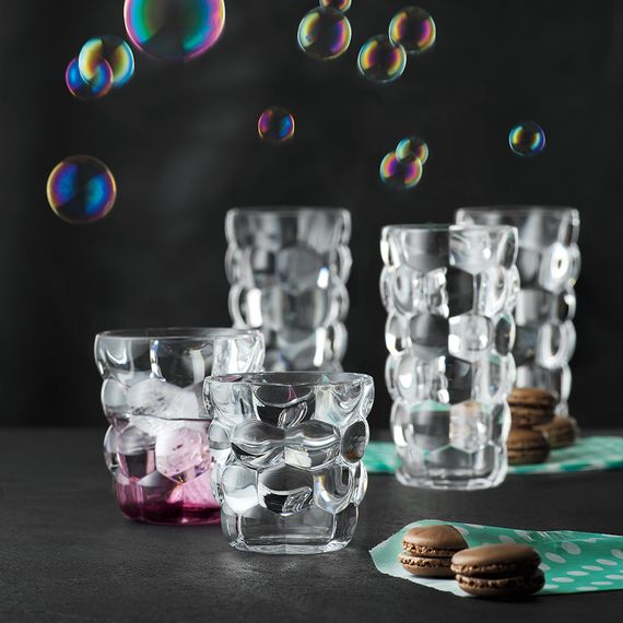 Набор из 2-х стаканов для воды BUBBLES, объем: 330 мл, цвет: оранжевый, материал: бессвинцовый хрусталь, 100698, NACHTMANN, Германия, изображение 5