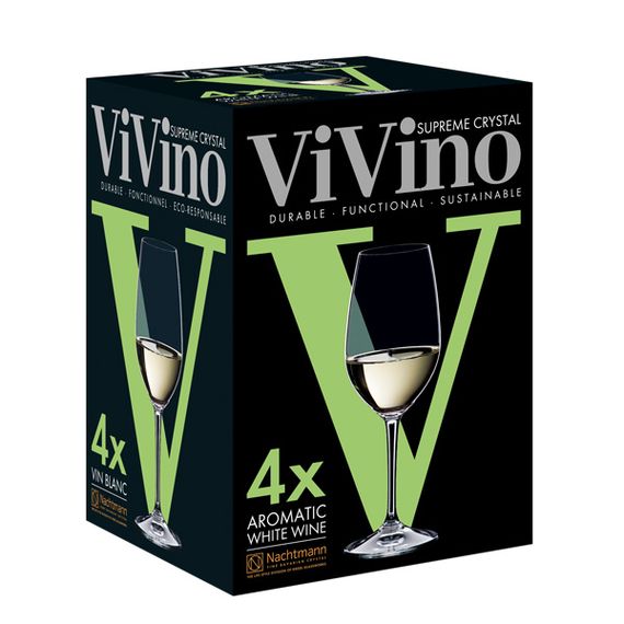 Набор из 4-х бокалов для белого вина, Vivino, объем: 350 мл, h=203 мм, d=79 мм, бессвинцовый хрусталь, 103742, Nachtmann, изображение 4