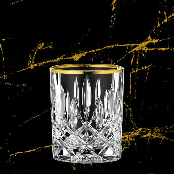 Набор низких стаканов для виски Noblesse GOLD, 295 мл, 2 шт, бессвинцовый хрусталь, золото 24к, Nachtmann, изображение 2