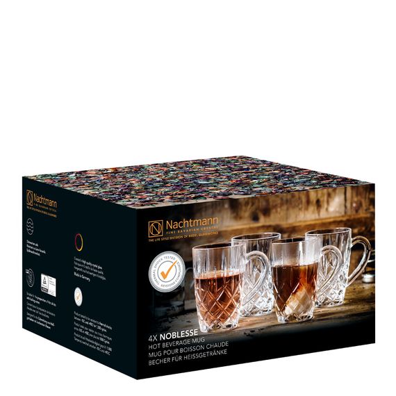 Набор из 4 кружек для горячих напитков HOT BEVERAGES, 347 мл, хрустальное стекло, Nachtmann, изображение 3