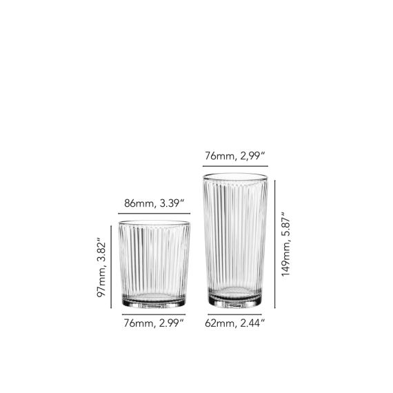 Набор из 12-ти стаканов Aperitivo (6 высоких стаканов 395 мл + 6 низких стаканов 370 мл), хрусталь, Nachtmann, изображение 5