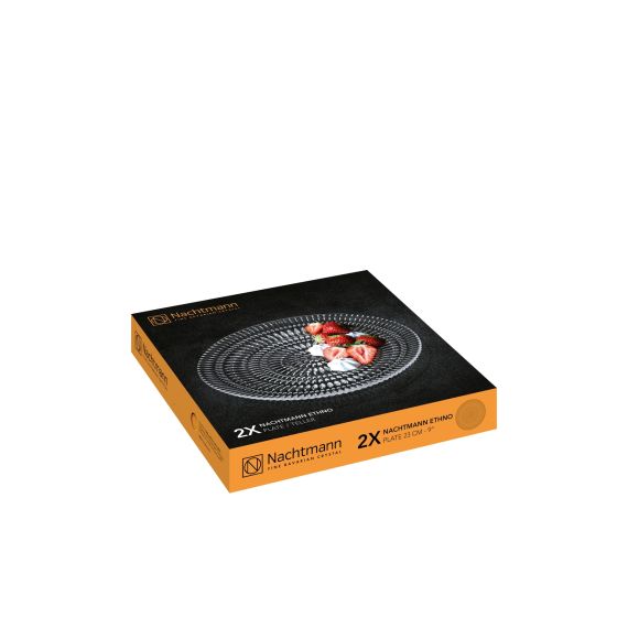 Набор тарелок Ethno 23 см, 2 шт, хрусталь, Nachtmann, изображение 5 Набор тарелок Ethno 23 см, 2 шт, хрусталь, Nachtmann, изображение 5