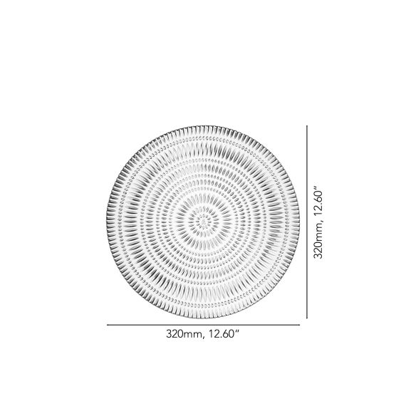 Набор тарелок Ethno 32 см, 2 шт, хрусталь, Nachtmann, изображение 4 Набор тарелок Ethno 32 см, 2 шт, хрусталь, Nachtmann, изображение 4