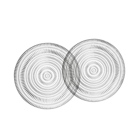 Набор тарелок Ethno 32 см, 2 шт, хрусталь, Nachtmann Набор тарелок Ethno 32 см, 2 шт, хрусталь, Nachtmann