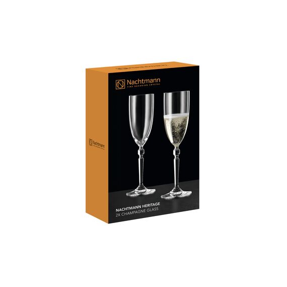 Набор бокалов для шампанского Heritage, 2 шт,  230 мл, хрусталь, Nachtmann, изображение 3