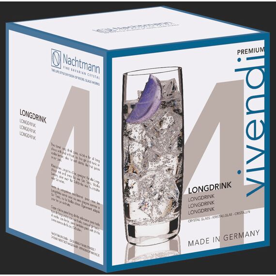 Набор высоких стаканов Vivendi Premium, 413 мл, 4 шт., хрусталь, Nachtmann, изображение 7
