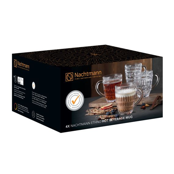 Набор кружек для горячих напитков, 4 шт., 392 мл, Ethno/Hot beverages, хрустальное стекло, Nachtmann, изображение 6