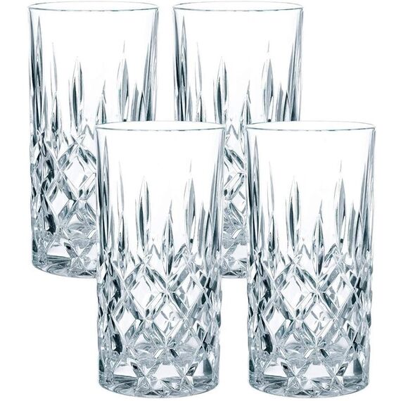 Набор высоких стаканов Noblesse Longdrink Set/4, 4 шт., 375 мл, хрусталь, Nachtmann